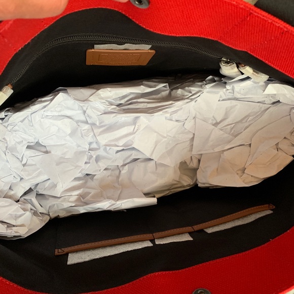 Authentic COACH MICKEY L.Edition coated canvas /Leather large snap top tote - Picture 7 of 9